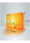 3D Fabric LED Backlit Wall.