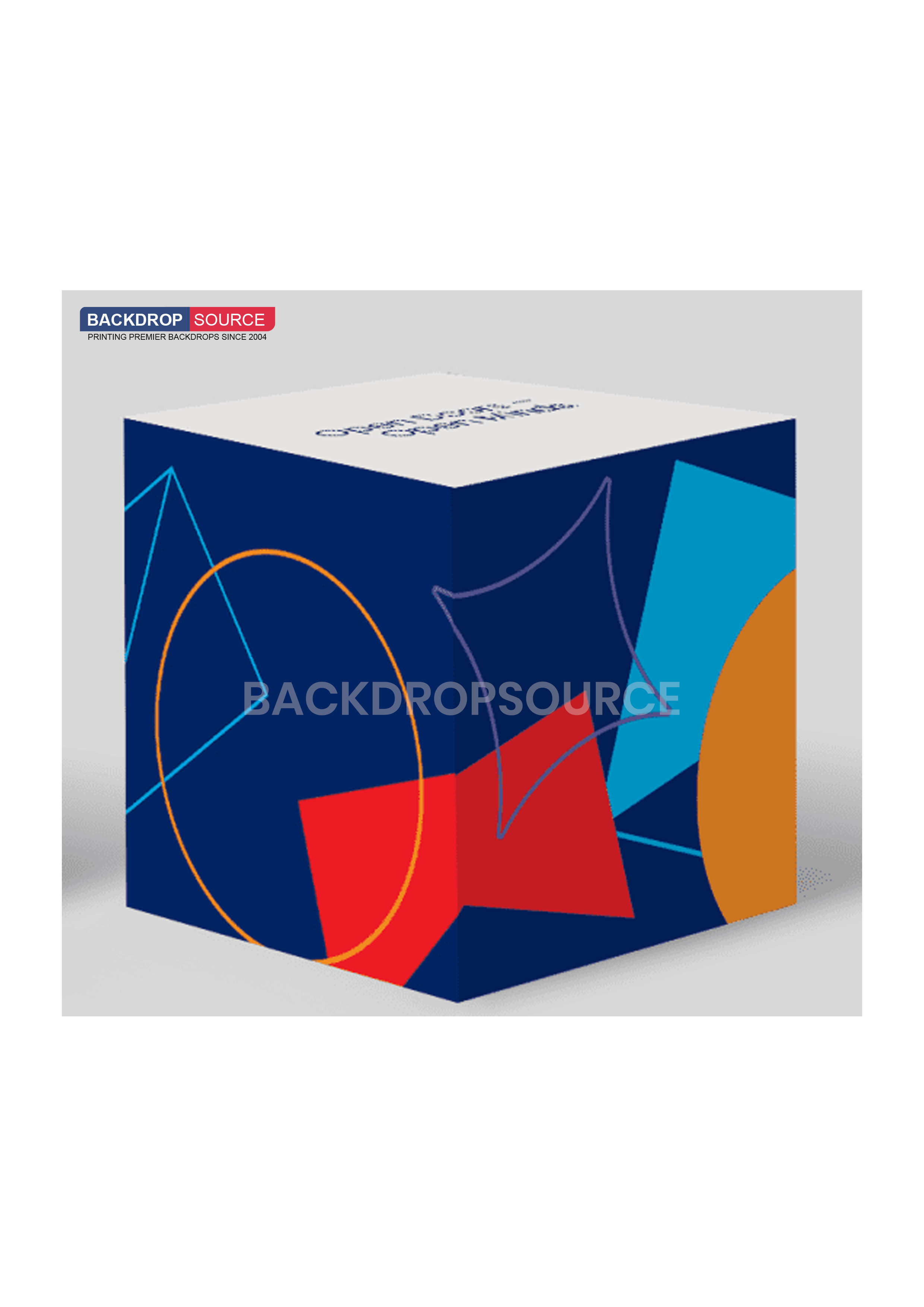 3 Sets of Stretch Fabric Displays for Product Showcase.