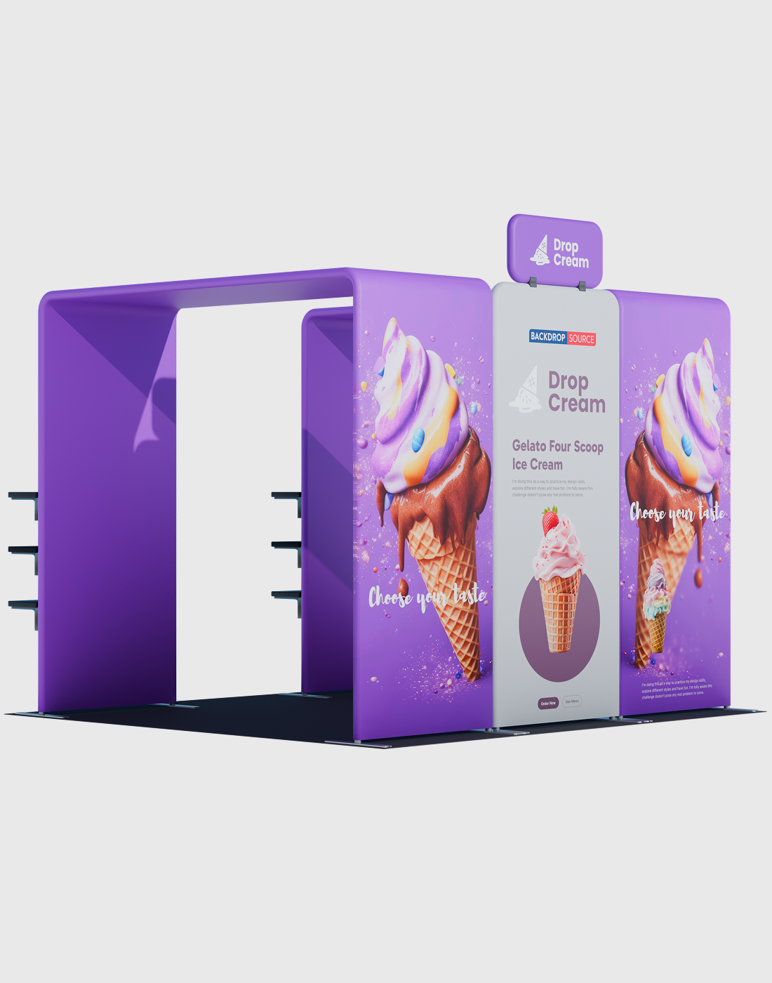 Portable Exhibit Display 3m x 3m - Model 35.