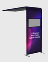 L-Shaped Arch Tube Fabric Display.
