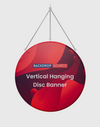 Vertical Hanging Disc Banner.
