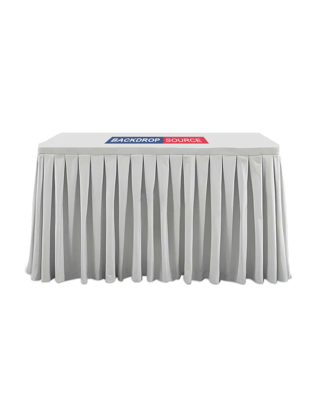 Custom Fitted Table Skirts with Top.