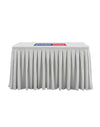 Custom Fitted Table Skirts with Top.