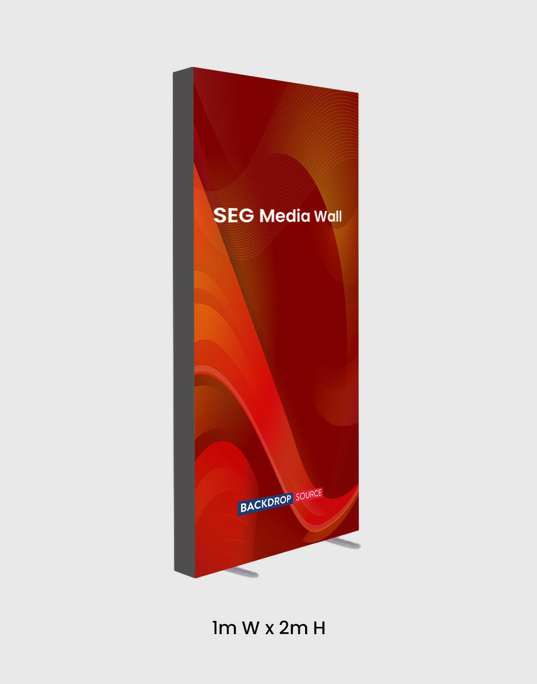 SEG Fabric Media Wall - 1m x 2m.