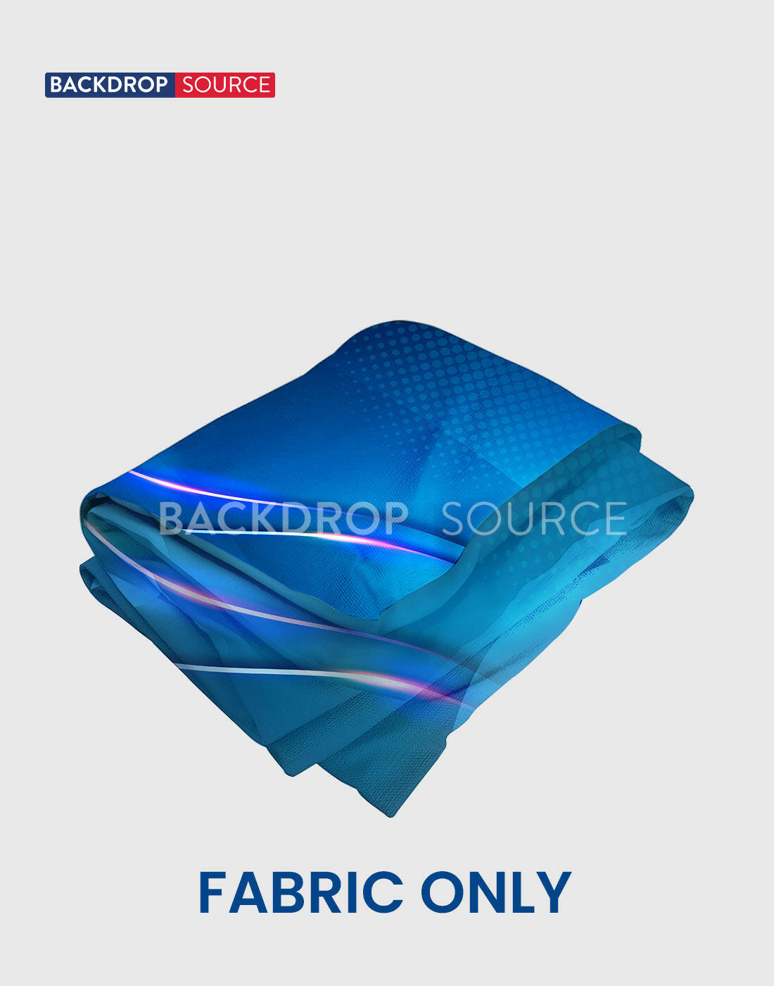 Velcro Fabric Pop Up Straight Display Media Wall for trade shows, exhibitions, and promotional events banner