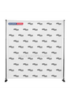 Fabric Backdrop Media Wall with Adjustable Stand.