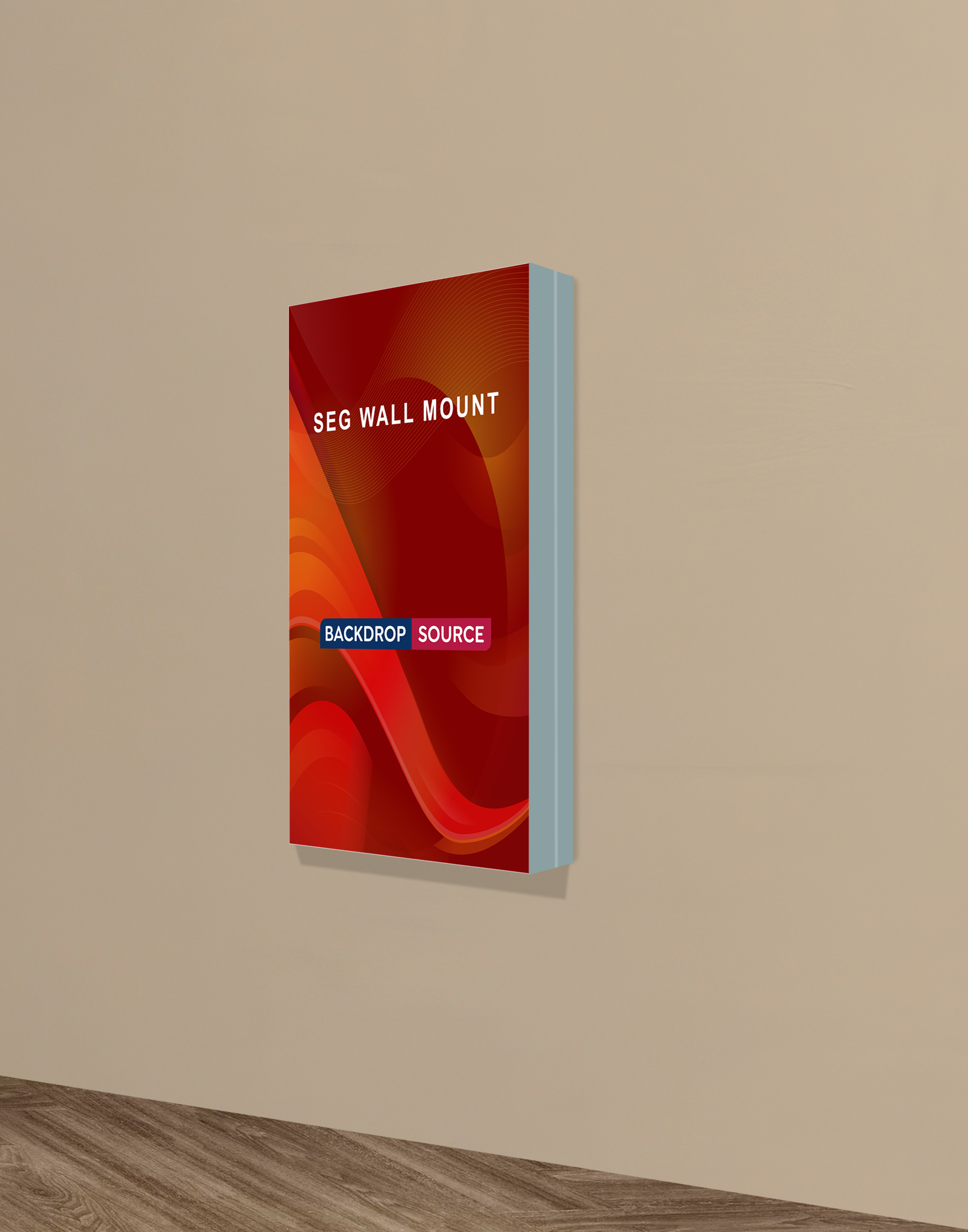 Wall-Mounted SEG Fabric display - 100mm Depth