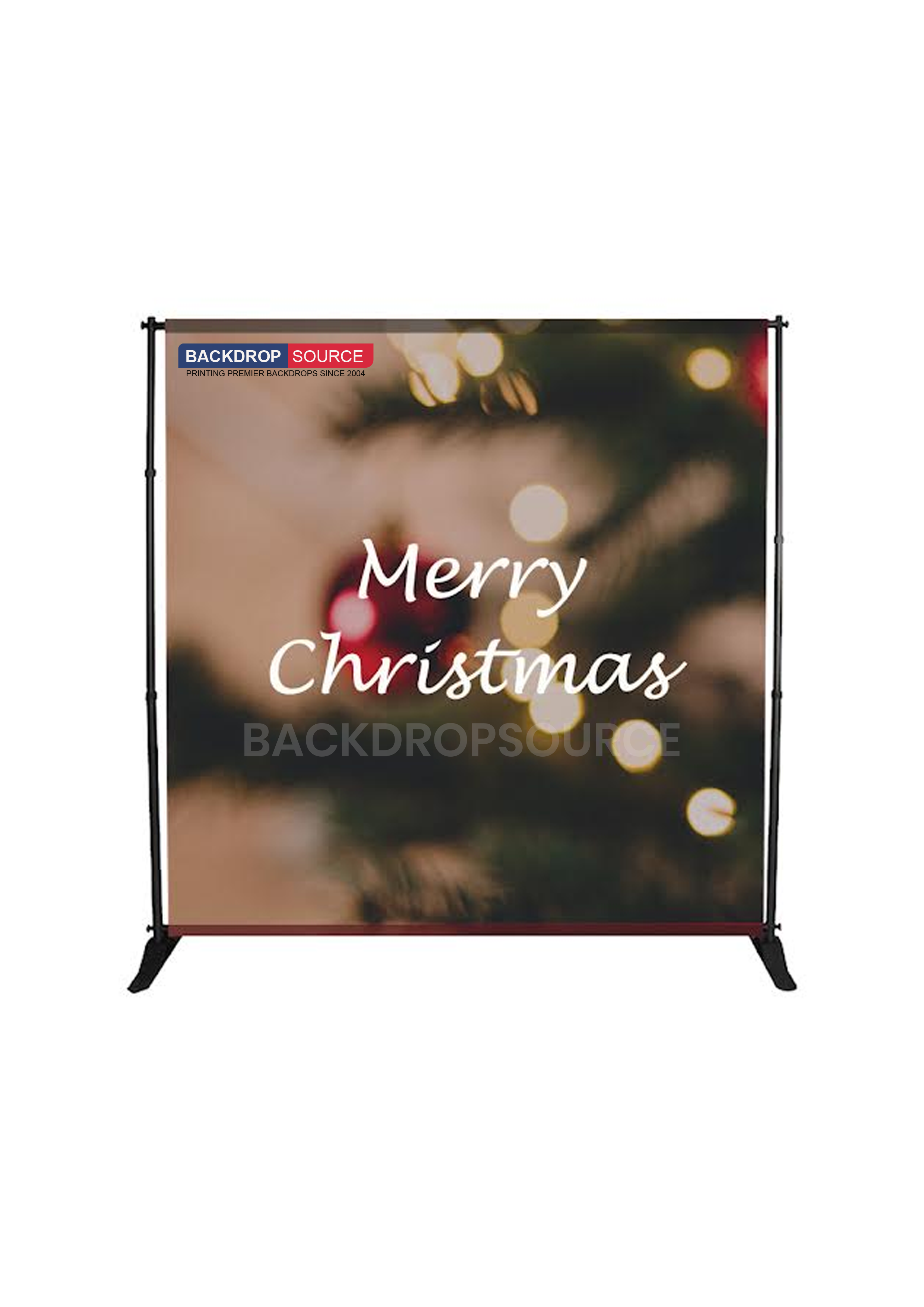 Fabric Backdrop Media Wall with Adjustable Stand.