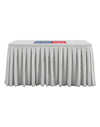 Custom Fitted Table Skirts with Top.