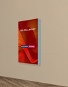 Wall-Mounted SEG Fabric display - 60mm Depth