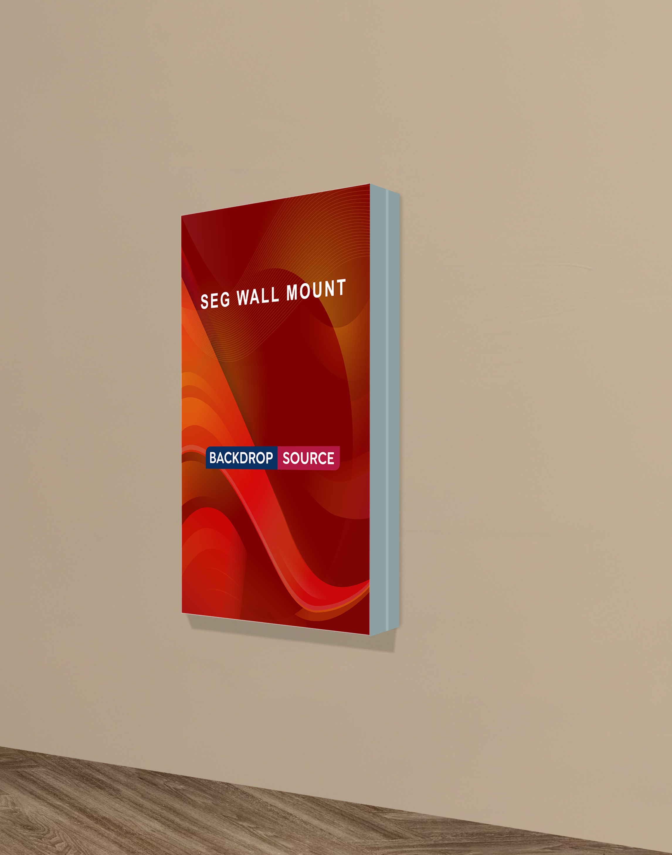 Wall-Mounted SEG Fabric display - 80mm Depth