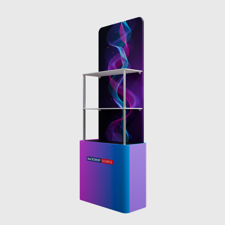 Tabletop Branding Tower Display.