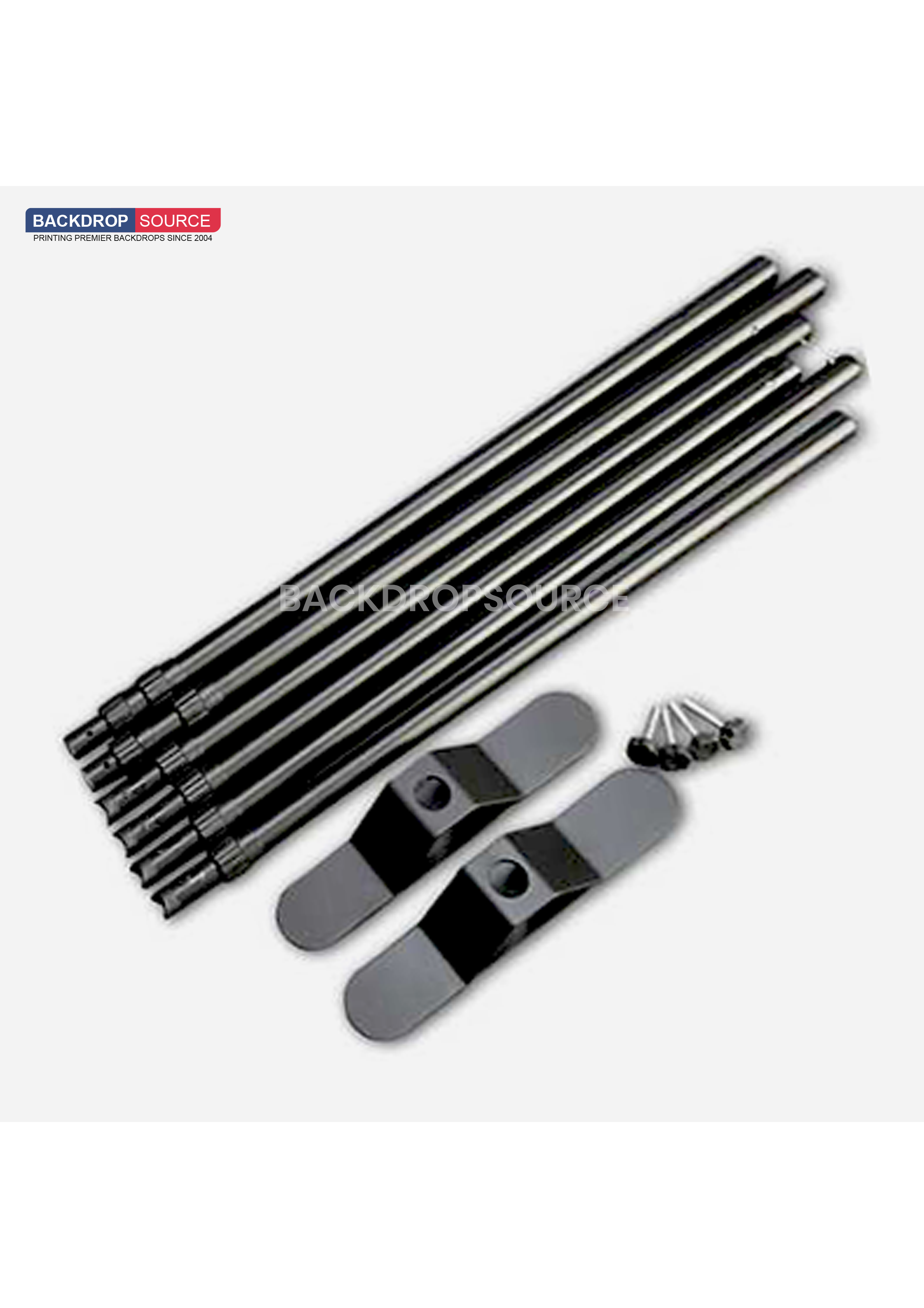 Fabric Backdrop Media Wall with Adjustable Stand.