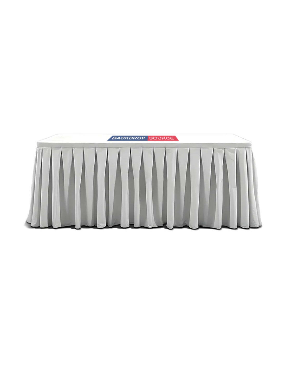 Custom Fitted Table Skirts with Top.