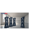 Angled Top Fabric Banner Stand.