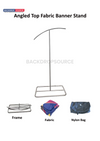 Angled Top Fabric Banner Stand.