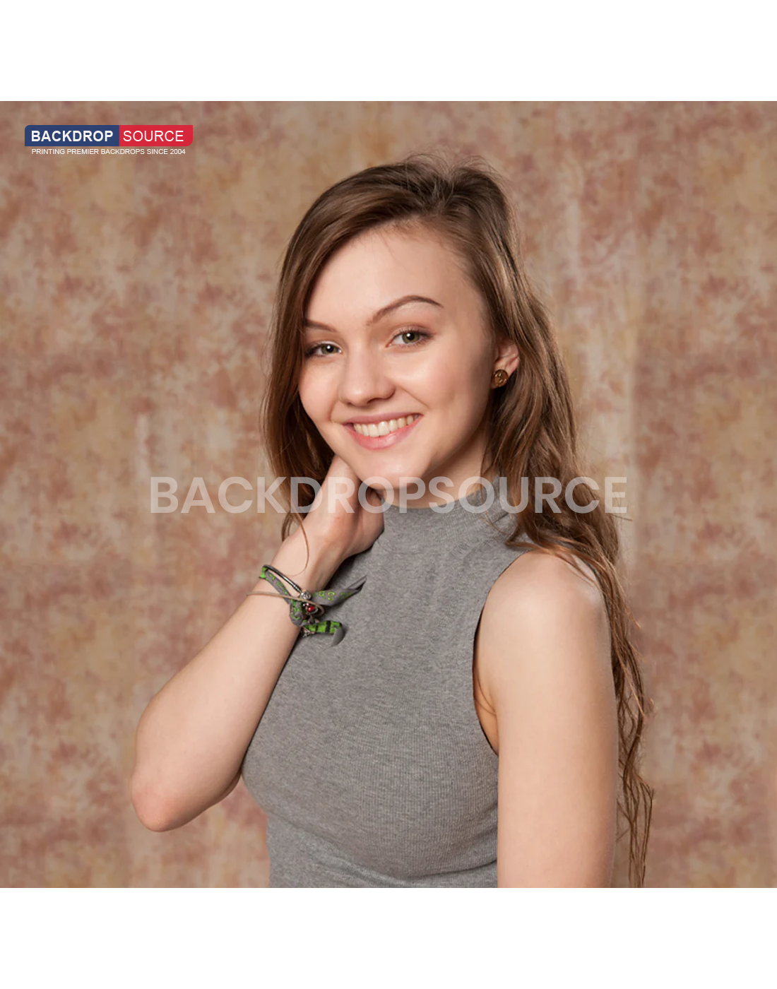 Autumn Brown Crushed Fashion Photo Muslin Background ideal for professional studio and portrait photography sessions.