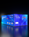 6m SEG Modular Lightbox Display for Tradeshows - Model 5.