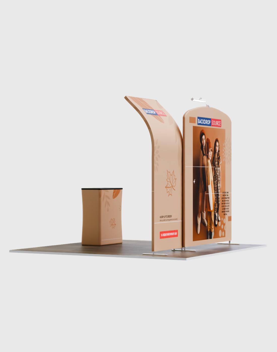 Portable Exhibit Display 3m x 3m - Model 8.