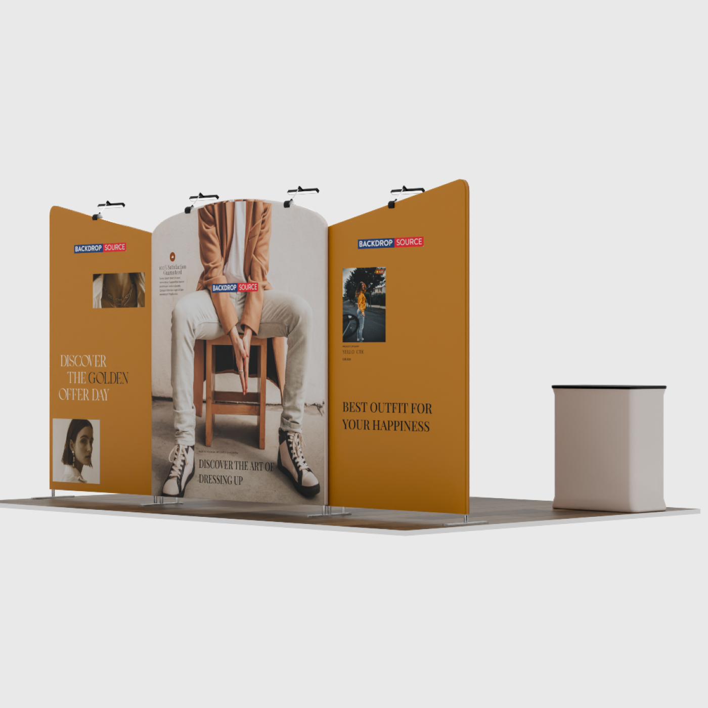 Portable Exhibit Display 6m x 3m - Model 8.