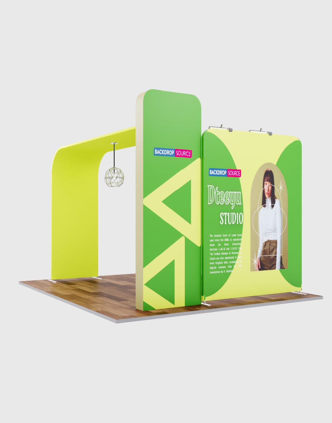 Modern TV Display Exhibition Kit setup showcasing interactive screens, ideal for engaging exhibition display experiences.