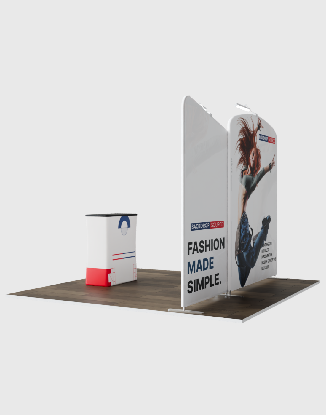 Portable Exhibit Display 3m x 3m  - Model 5.