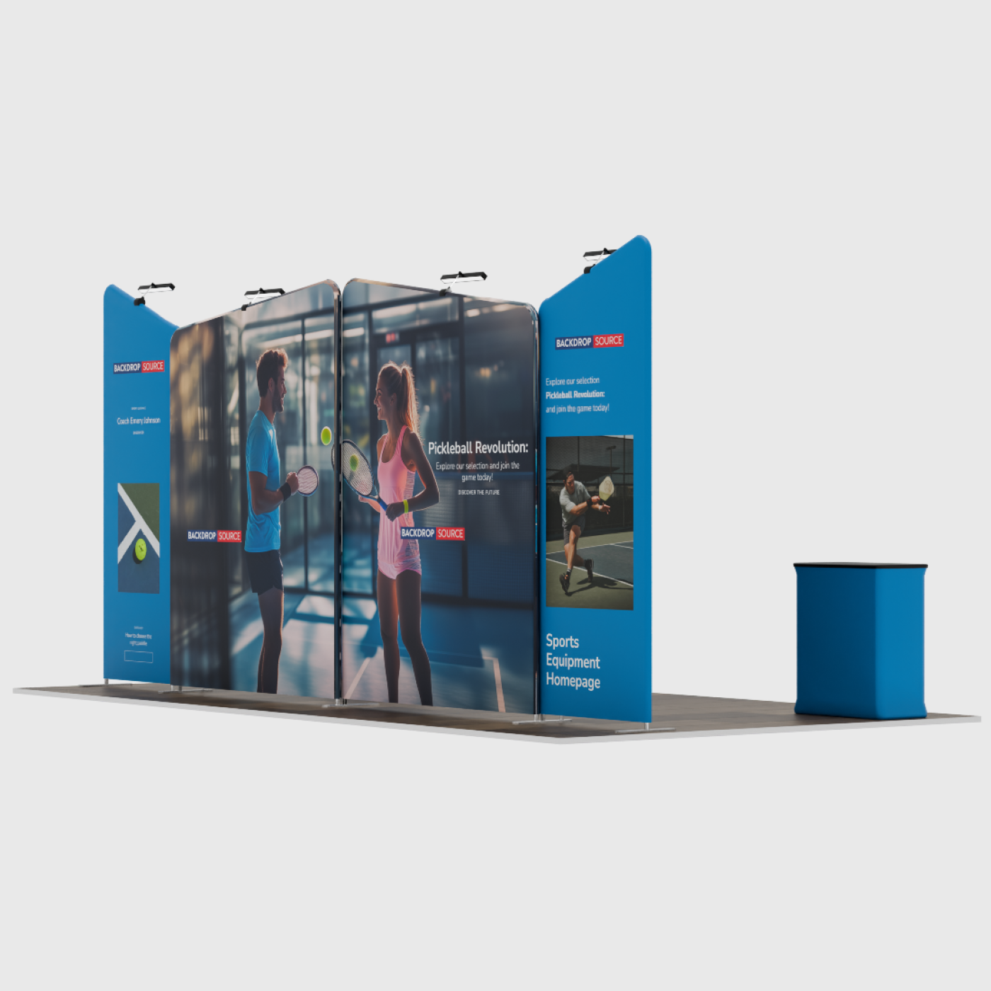 Portable Exhibit Display 6m x 3m - Model 2.