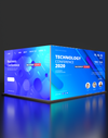 4m SEG Modular Lightbox Display for Tradeshows - Model 2.