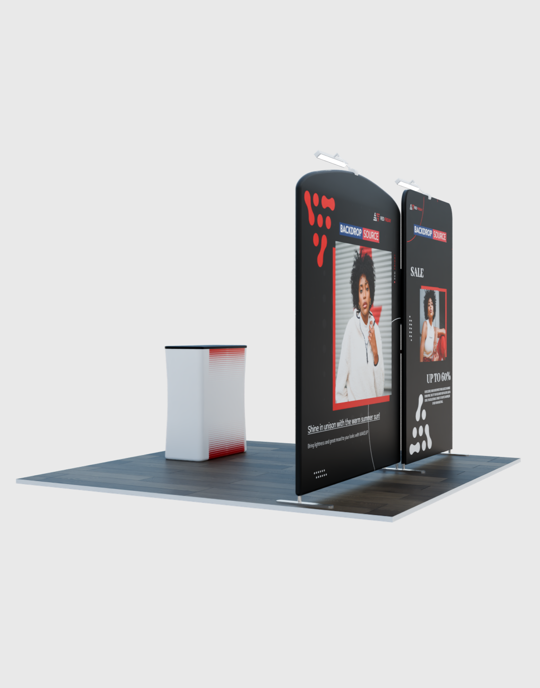 Portable Exhibit Display 3m x 3m- Model 2.