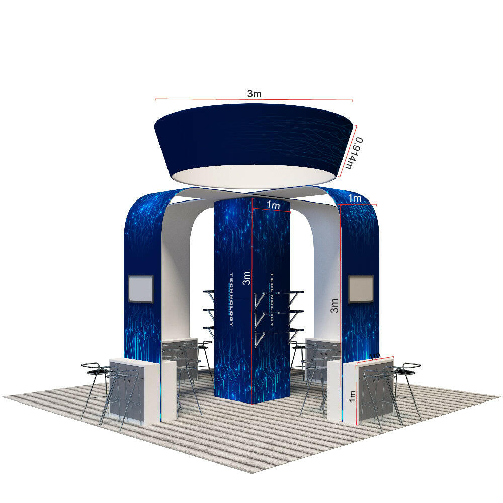 Modular Booth Kits 6m x 6m - Model 03.