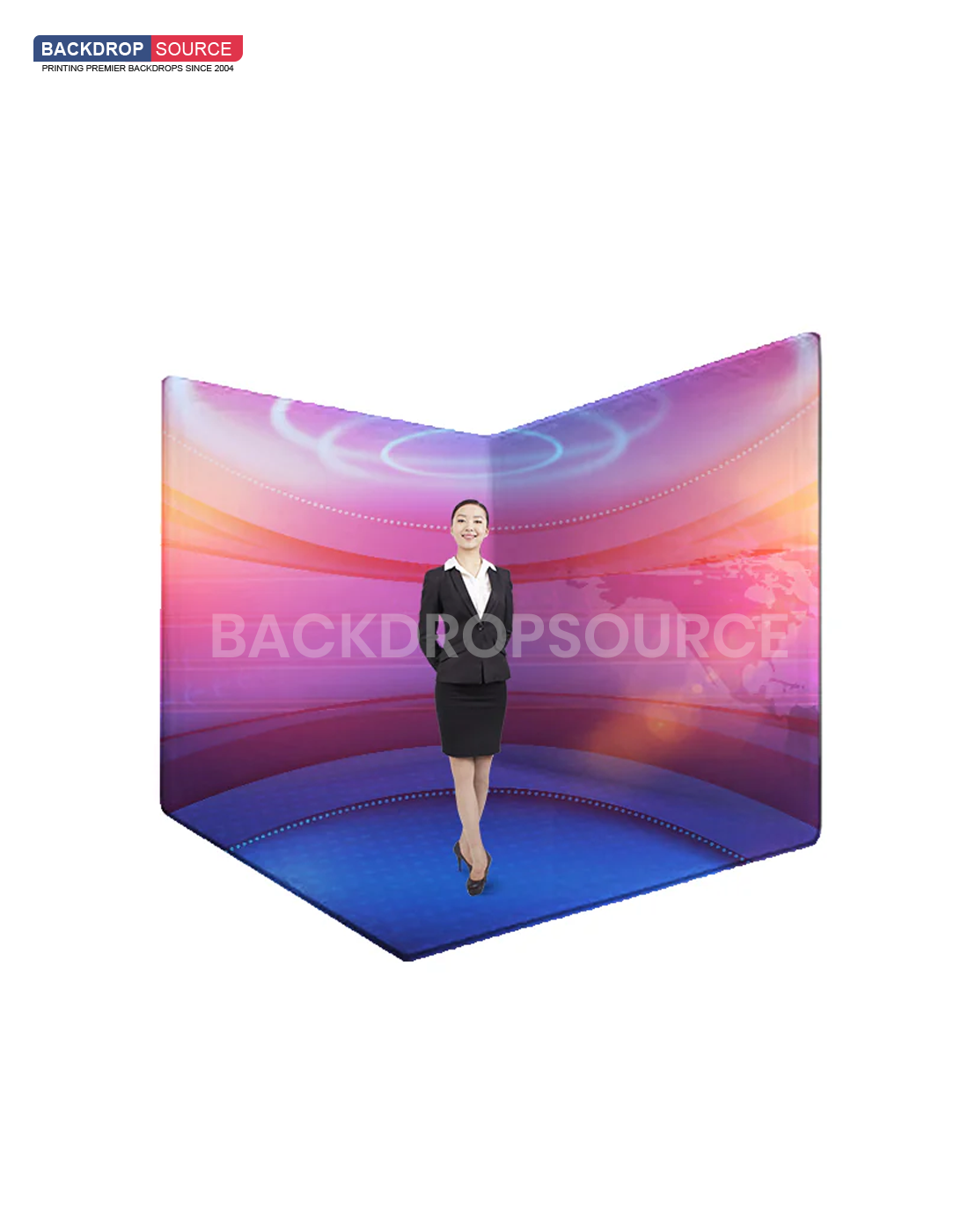 Custom Printed Exibition Booth  ( Covers 2 Walls).