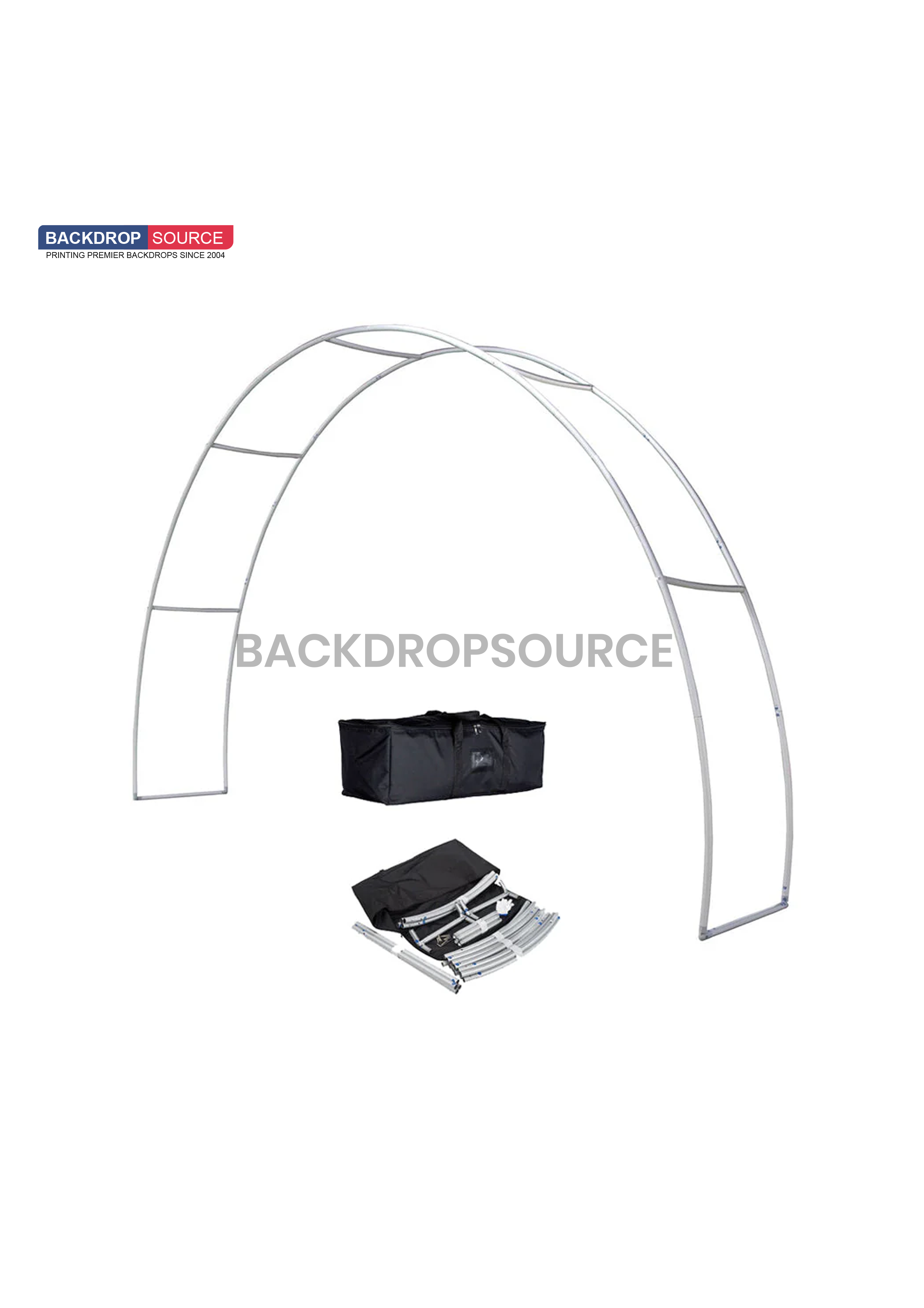 C Shape Tension Fabric Arch - 6m.