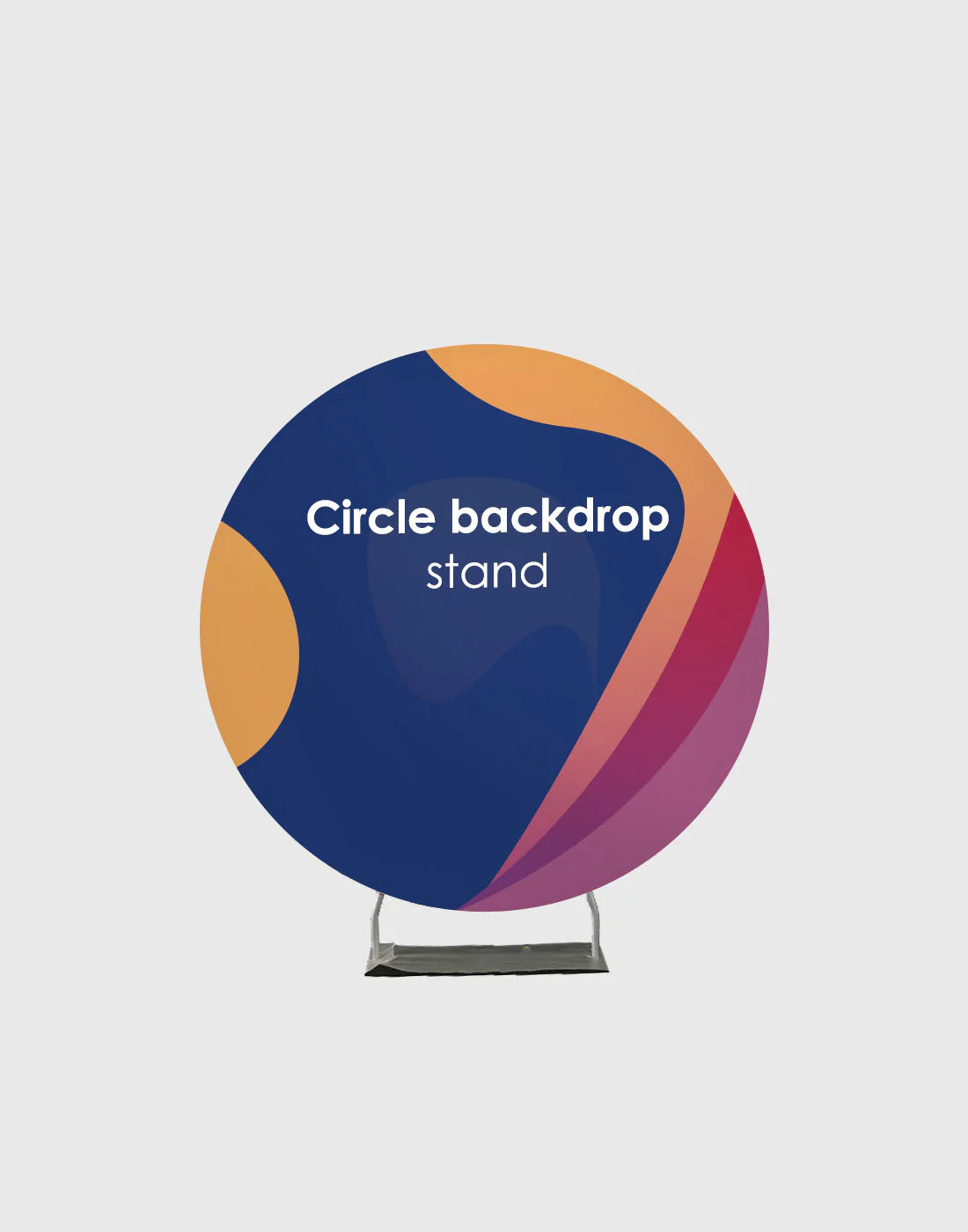 Customized Design Print on Round Frame Stand for Parties/ Events/ Weddings.