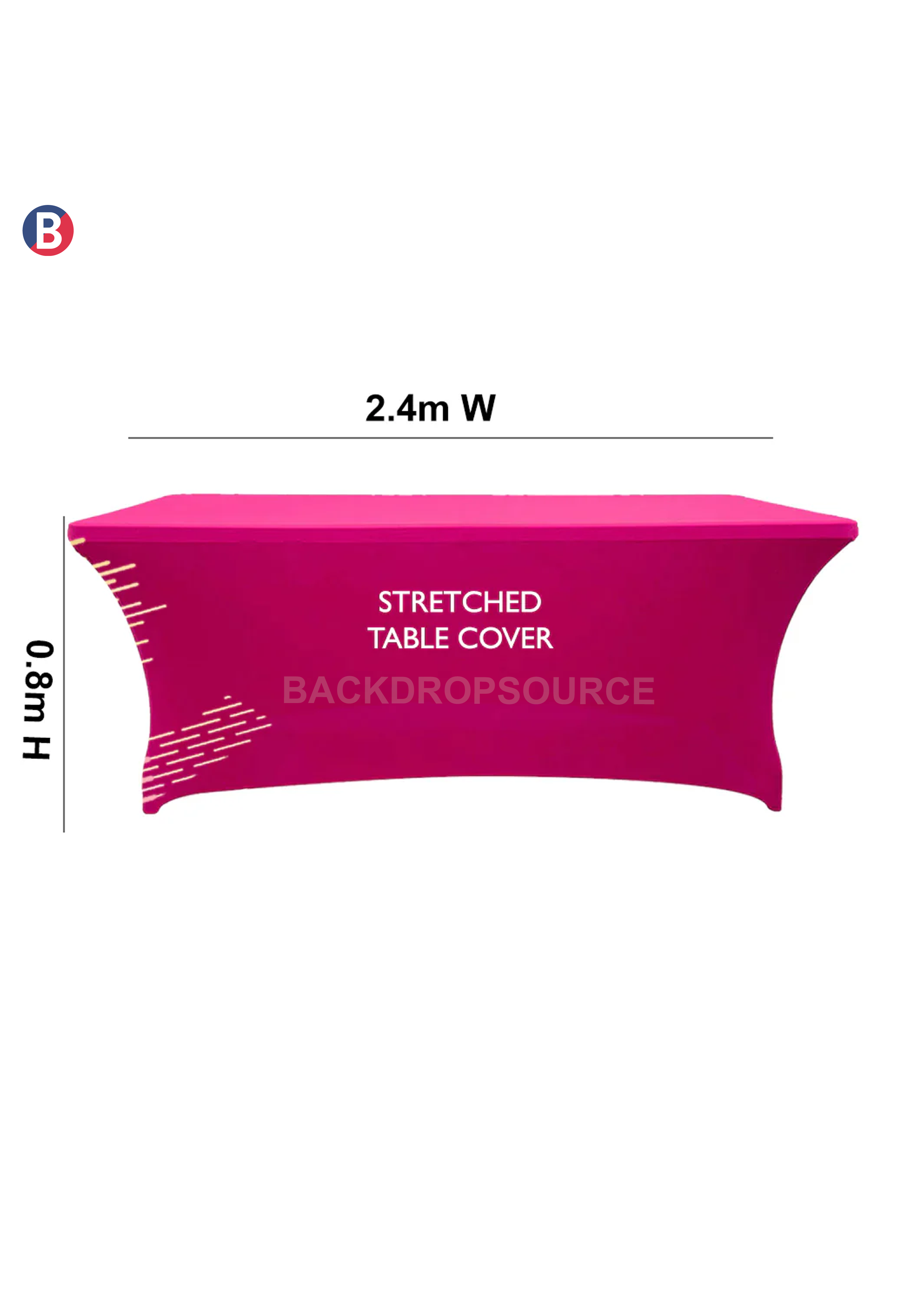 Compact 3mx3m Booth Kit with Backwall and Table Cover.