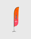Customized Convex Feather Flag Banner Printing.