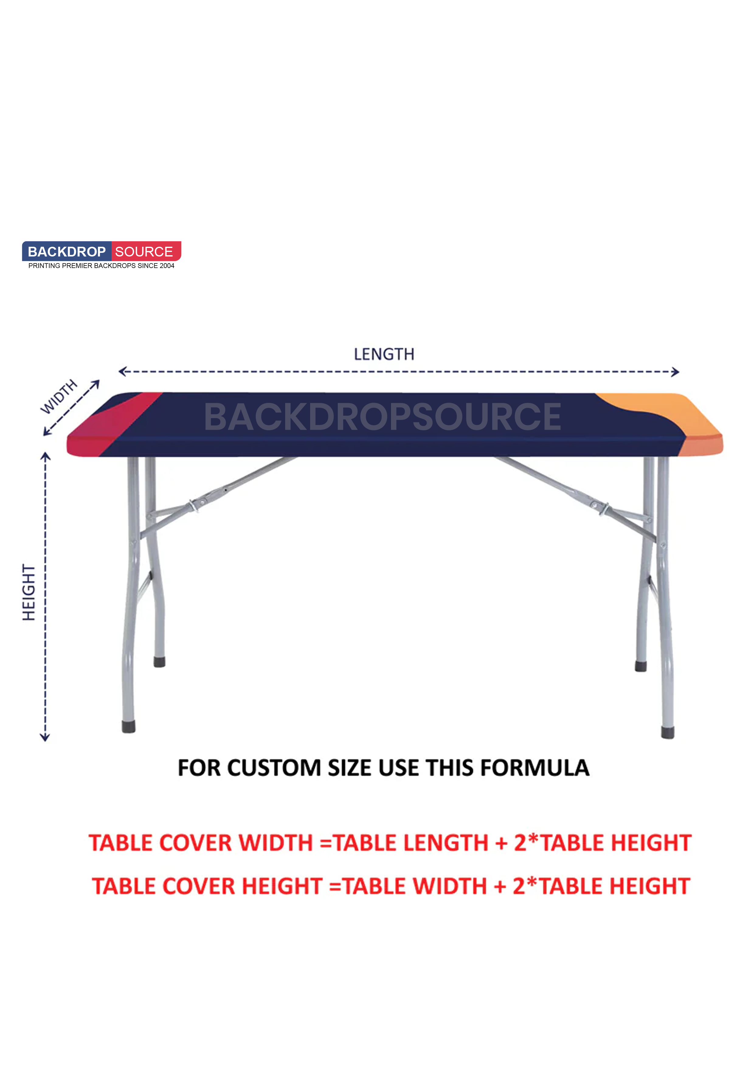 Cross-over Stretch Table Covers.