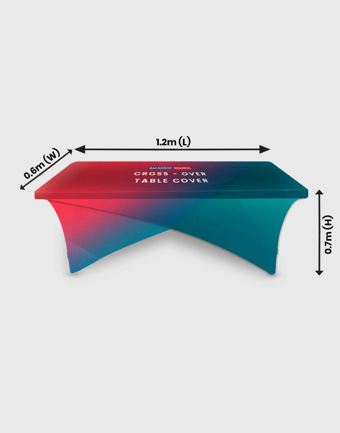 Cross-over Stretch Table Covers.