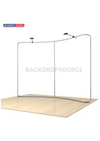 Curved Backwall Kit with Clamping Lights.