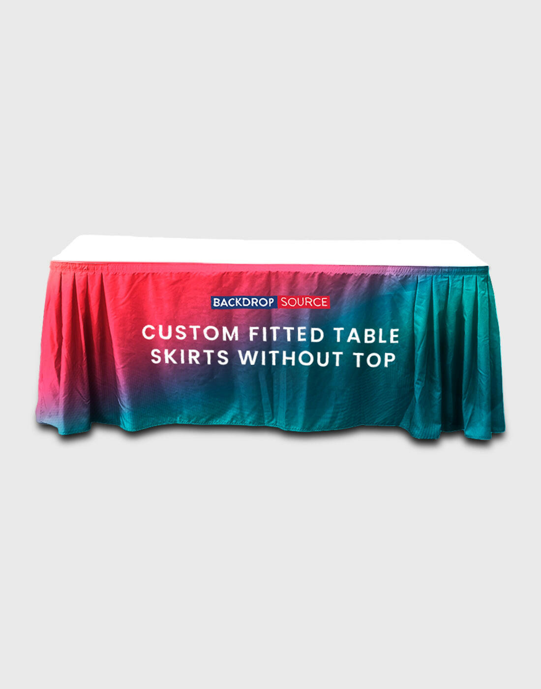 Custom Fitted Table Skirts without Top.