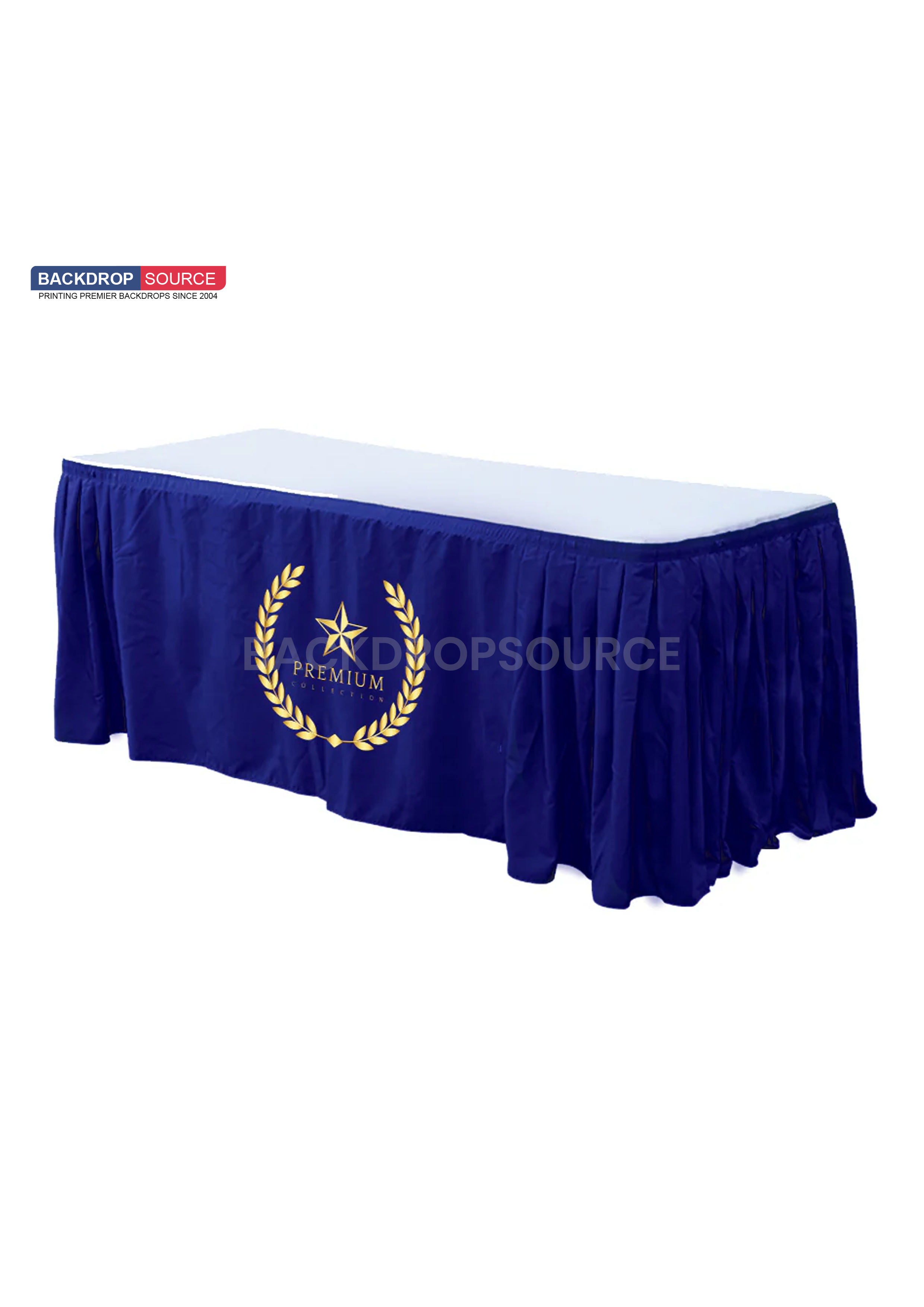 Custom Fitted Table Skirts without Top.