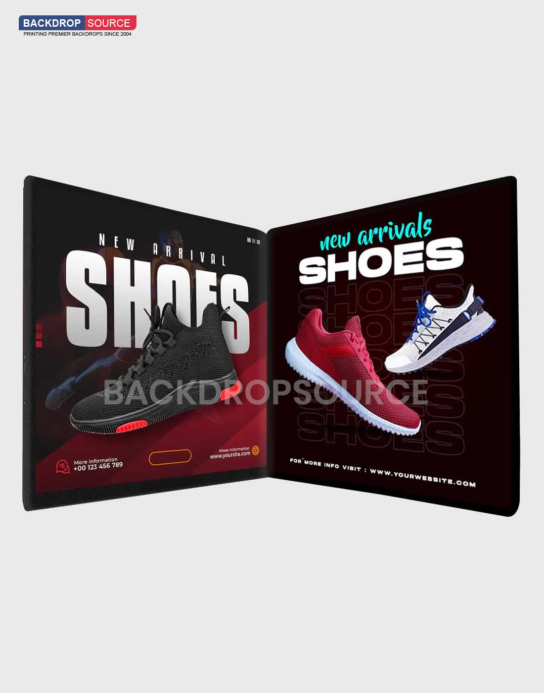 Custom Printed 2 Sided Photo booth Enclosure.