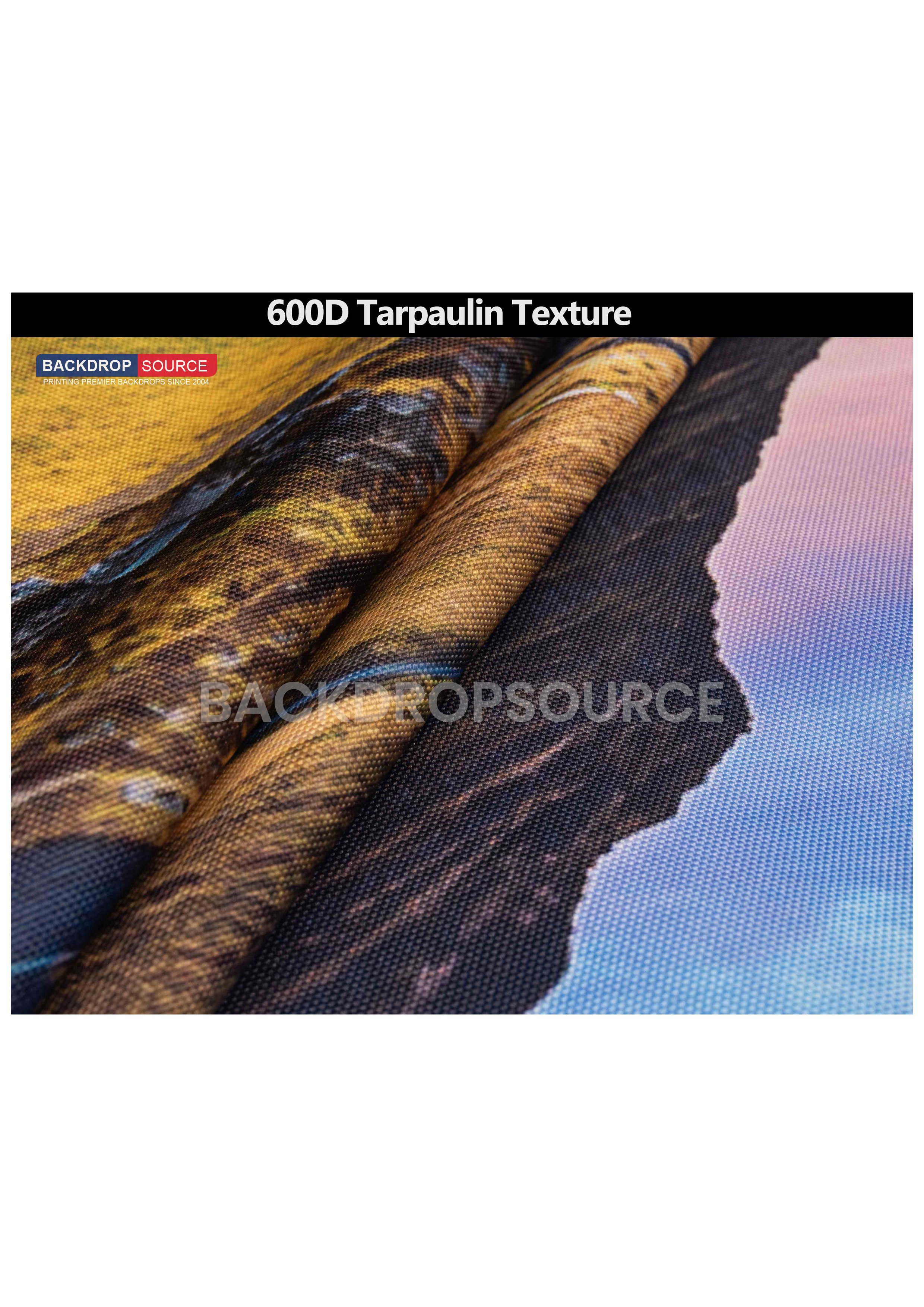 Customized Eco-Friendly 600D Polyester Fabric Printing.