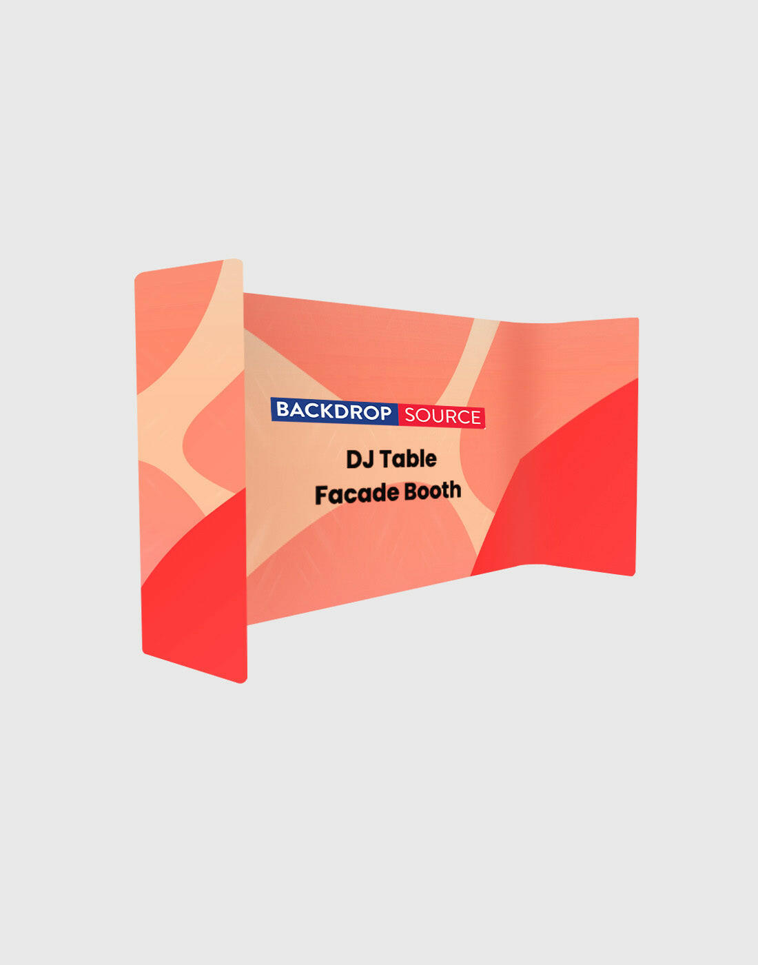 DJ Table Facade Booth Backdrop Display.