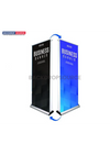 Double-screen wide base Roll Up Banner.