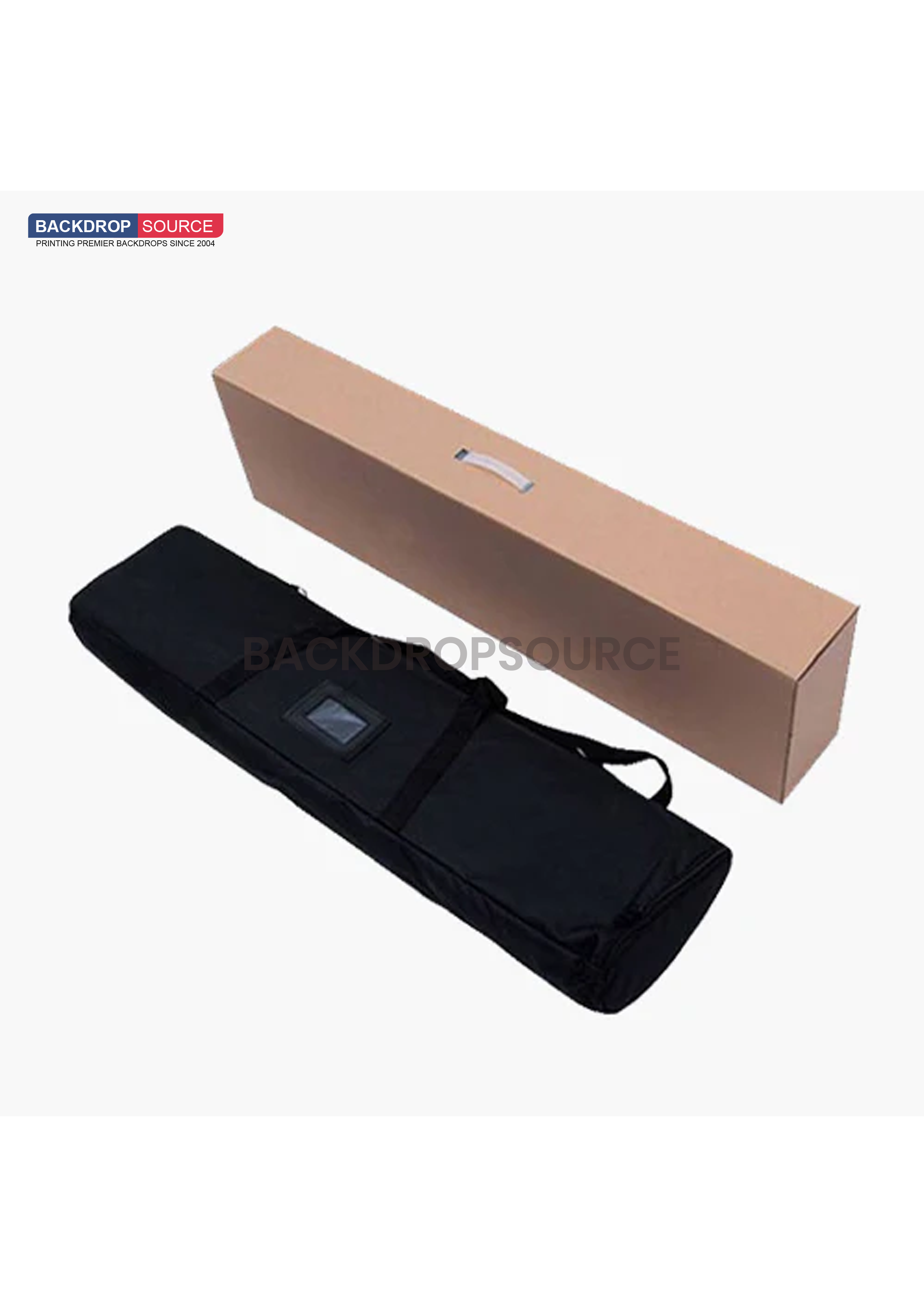 Double-screen wide base Roll Up Banner.