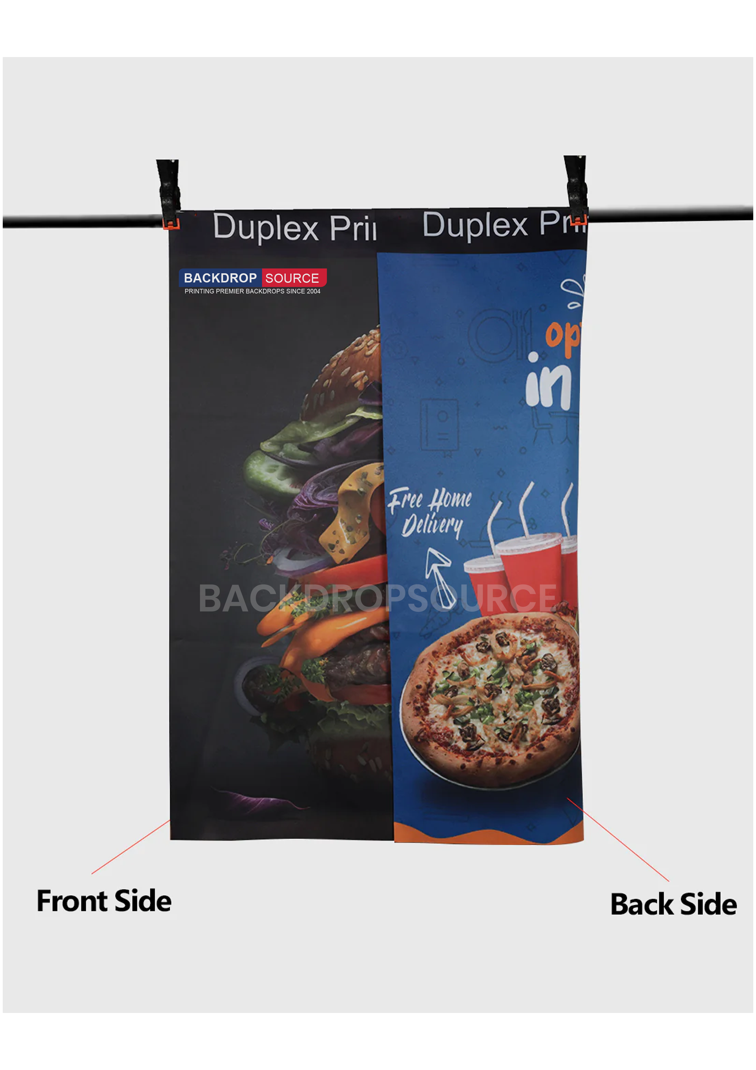 Duplex Blockout Polyester Backdrop (300 GSM).