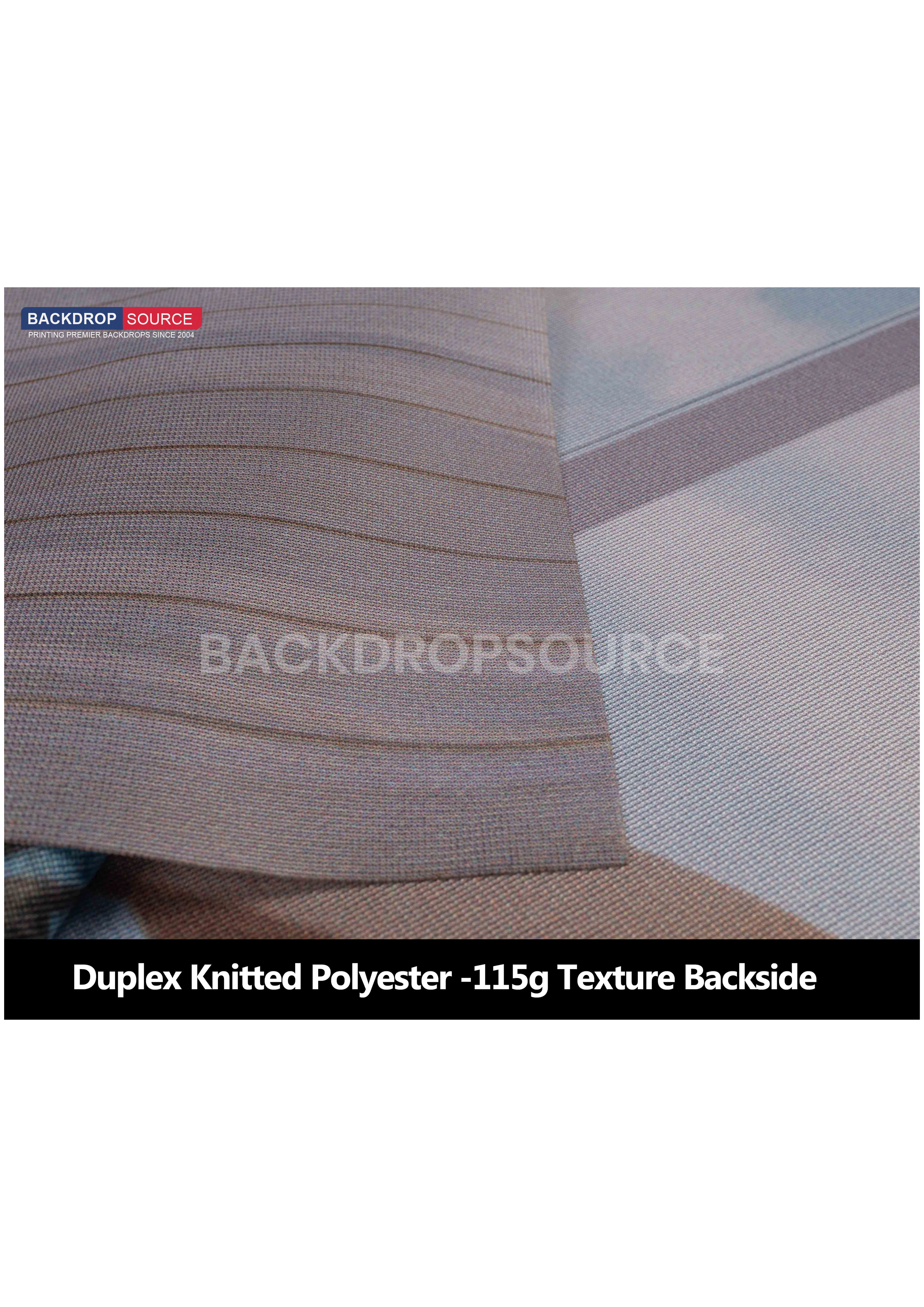 Duplex Knitted Polyester (115GSM).
