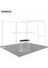 Economy L Arch TV Display Exhibition Kit for 3m Wide Booths.