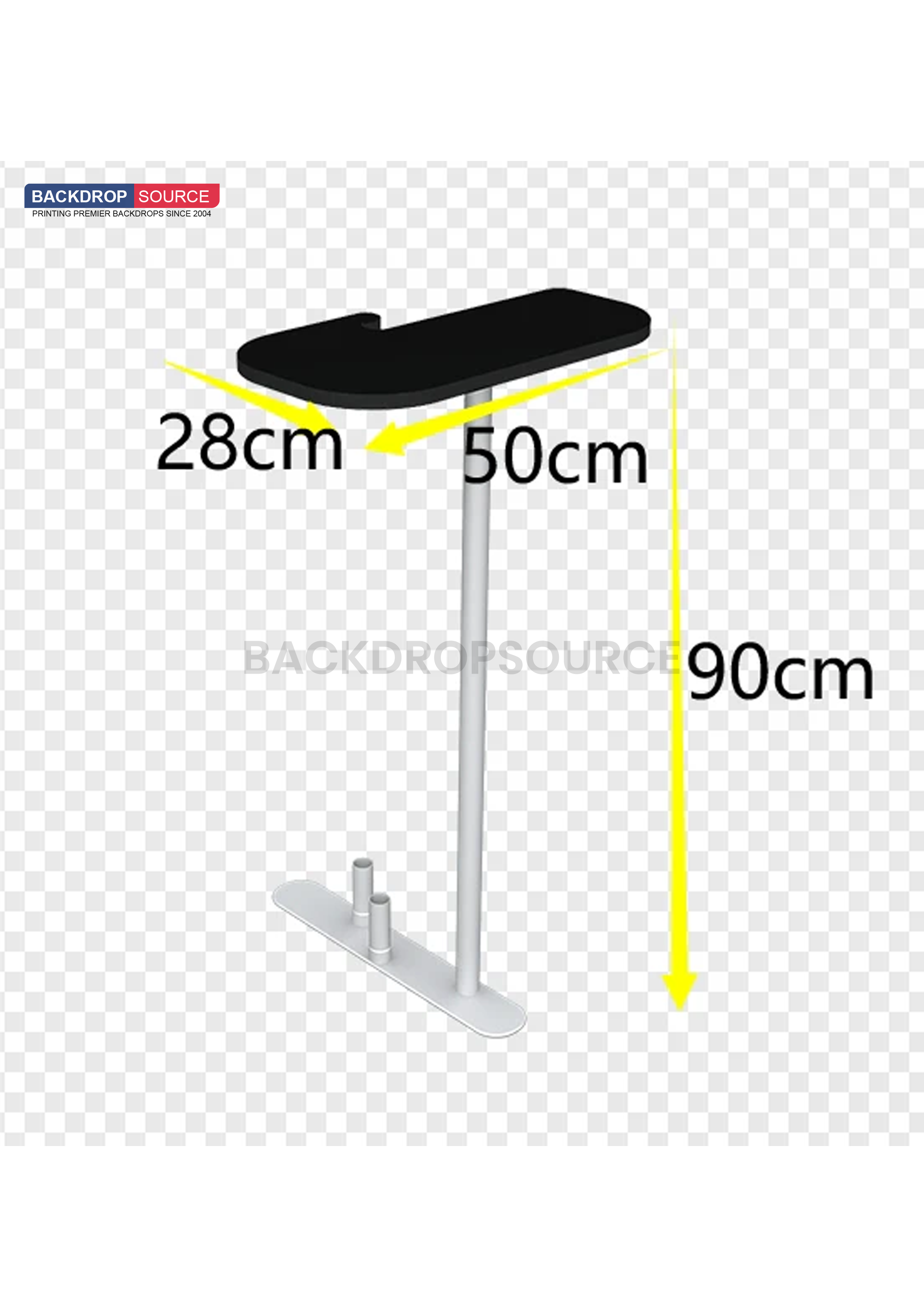 Economy L Arch TV Display Exhibition Kit for 3m Wide Booths.