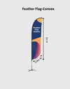 Customized Convex Feather Flag Banner Printing